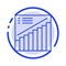 Chart, Graph, Analytics, Presentation, Sales Blue Dotted Line Line Icon