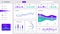 Chart infographic. Finance dashboard interactive mockup, HUD tech website template, admin data app. Vector application
