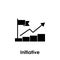chart, initiative icon. One of business collection icons for websites, web design, mobile app