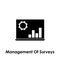 chart, management of surveys icon. One of business collection icons for websites, web design, mobile app