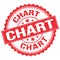 CHART text on red round stamp sign