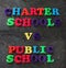 Charter vs Public school concept