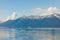 A chartered seaplane taking off from atlin bay, bc