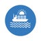 Chartering, maritime, ocean icon. Blue color design