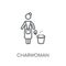 Charwoman linear icon. Modern outline Charwoman logo concept on