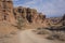 Charyn canyon in Almaty region of Kazakhstan.Beautiful mountain