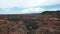 Charyn Canyon Gorge with the river valley below