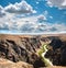 Charyn canyon river in Kazakhstan