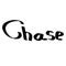 Chase male name street art design. Graffiti tag Chase. Vector art.