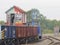 Chasewater Railway, Staffordshire , England, Diesel Shunter shunting the wagons about