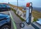 Chasseral  Switzerland - November 7th 2020: Charging electric cars
