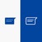 Chat, Basic, Chatting, Ui Line and Glyph Solid icon Blue banner Line and Glyph Solid icon Blue banner