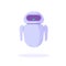 Chat bot isolated. Concept of virtual assistant, business development, sales increase, modern technologies, communication help