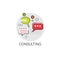 Chat Box Consulting Icon Social Network Communication