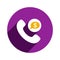 Chat bubble finance money phone speech bubble telephone icon