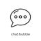Chat bubble icon from Communication collection.