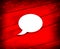 Chat bubble icon shiny line red background illustration