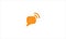 Chat bubble with wifi signals flat minimal logo, wireless chat symbol logo