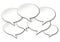 Chat Bubbles Conversation on White Background