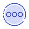 Chat, Chatting, Massage, Sign Blue Dotted Line Line Icon