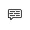 Chat comment line icon