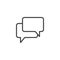 Chat Conversation line icon