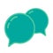 Chat icon set. Dialog text