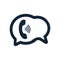 Chat icon, sms icon, call, chat, bubble, comments icon, communication, talk icon, speech, bubbles Icon vector flat design