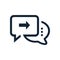 Chat icon, sms icon, call, chat, bubble, comments icon, communication, talk icon, speech, bubbles Icon vector flat design