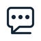 Chat icon, sms icon, call, chat, bubble, comments icon, communication, talk icon, speech, bubbles Icon vector flat design