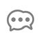 Chat icon, sms icon, call, chat, bubble, comments icon, communication, talk icon, speech, bubbles Icon vector flat design