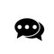 Chat icon, sms icon, comments icon, speech bubbles Icon vector flat design