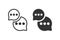 Chat icons. Messages vector icons. Speech bubbles. Vector illustration