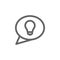 Chat idea creative icon. Element of simple icon