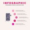 Chat, Live Chat, Meeting, Mobile, Online Conversation Solid Icon Infographics 5 Steps Presentation Background