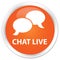 Chat live premium orange round button