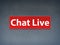 Chat Live Red Banner Abstract Background