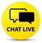 Chat live yellow round button