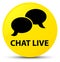 Chat live yellow round button