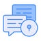 Chat lock, chat lock symbol or message lock icon. Encrypted conversation icon