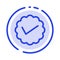 Chat, Media, Message, Social, Twitter Blue Dotted Line Line Icon