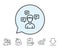 Chat Messages line icon. Conversation sign.