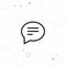 Chat, post, comment vector icon