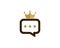 Chat Talk King Icon Logo Design Element