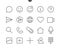 Chat UI Pixel Perfect Well-crafted Vector Thin Line Icons