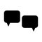 Chat vector icon. Speech bubbles. Comments. Dialogue sign. Vector illustration