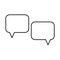 Chat vector icon. Speech bubbles. Comments. Dialogue sign. Vector illustration