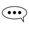 Chat vector icon. Speech bubbles. Comments. Dialogue sign. Vector illustration