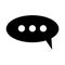 Chat vector icon. Speech bubbles. Comments. Dialogue sign. Vector illustration
