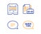 Chat, Winner ticket and Vacancy icons set. Quickstart guide sign. Speech bubble, Carousels award, Hiring job. Vector